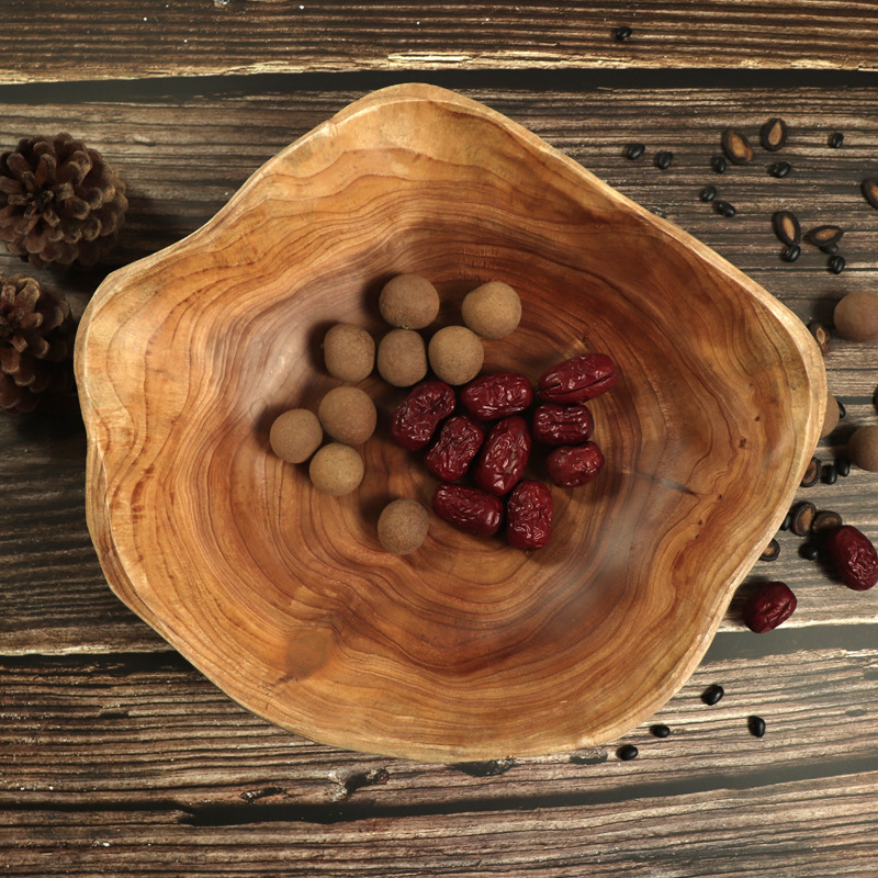 Wooden Root Fruit Plate