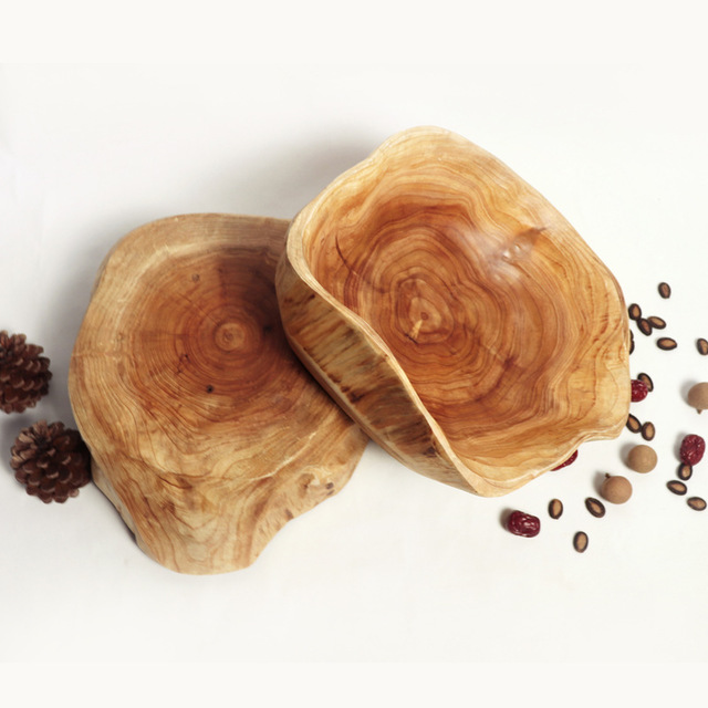 Wooden Root Fruit Plate