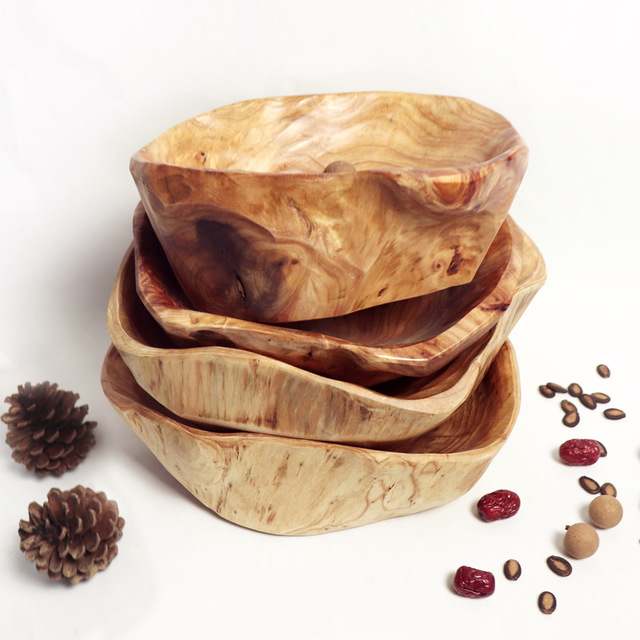 Wooden Root Fruit Plate